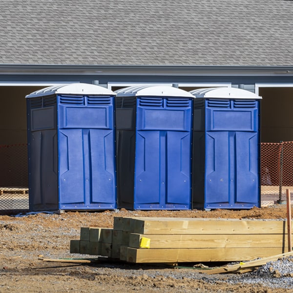 is there a specific order in which to place multiple portable toilets in Randle